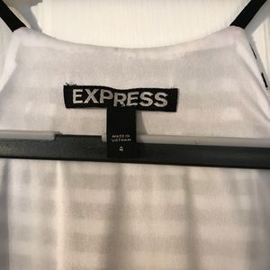 Express Black/white chiffon dress